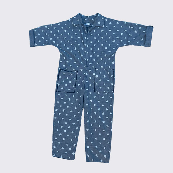 NWT Billie Unisex Romper-Chambray Star size 7 - Picture 1 of 4